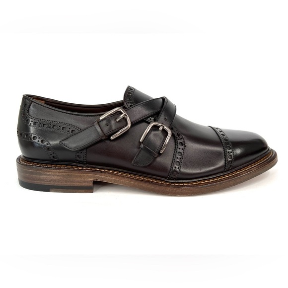 SALVATORE FERRAGAMO SAMSON CAP TOE BROWN LEATHER MEN OXFORDS SIZE US 6 - EU 40 main image 8